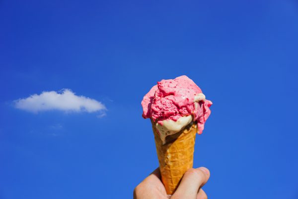 Strawberry Rhubarb Ice Cream