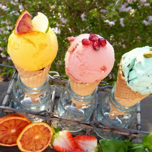 Raspberry White Chocolate Ice Cream