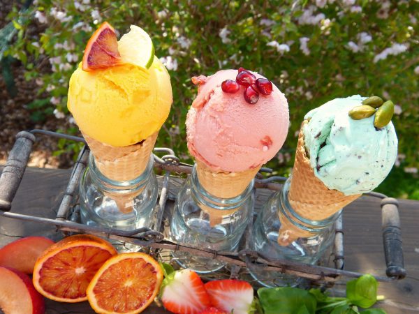 Raspberry White Chocolate Ice Cream